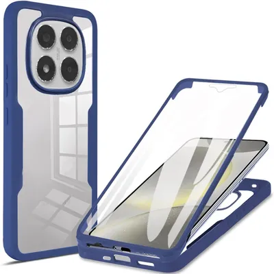 Obrázek produktu pro Pro Xiaomi Redmi Note 14 Pro / Pro Plus 5G Plně krycí akrylátové TPU pouzdro D- modré