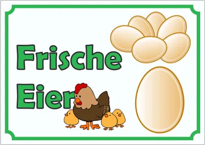 Produktbild von Werbeaufkleber Aufkleber Eier A7 (74x105mm)