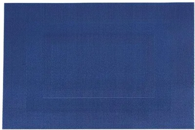 Immagine prodotto di Set da tavola in vinile resistenti al calore e durevoli, piani lavabili 45 cm × 30 cm, blu scuro