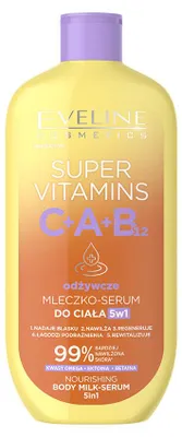 Productafbeelding van Eveline Cosmetics Super Vitamins – Lichaamsmelk, hydratatie, verzachting