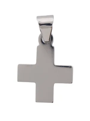 Produktbild von MIAMAR 1129006 Mädchen Anhänger Kreuz 14 Karat (585) Weißgold Silber