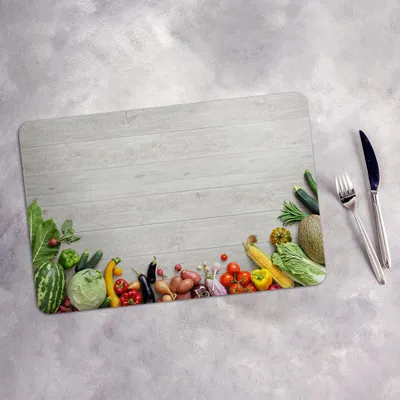 Produktbild von Tischset 4x45x30 cm Platzset Tischmatte Platzmatte Untersetzer - Gemüse Farbige