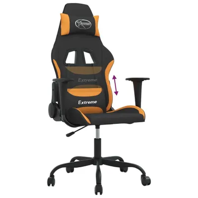 Produktbild von vidaXL Gaming-Stuhl Schwarz und Orange Stoff