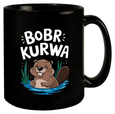 Produktbild von BOBR KURWA Tasse mit lustigem Meme Biber
