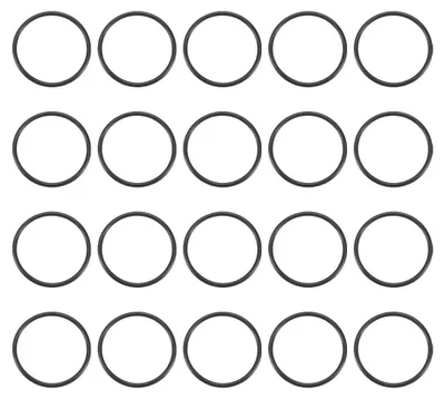 O-Ring-Dichtung 25x22x1,5 mm, 20 Stück, schwarz, Gummi
