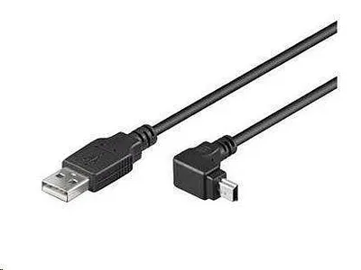 Produktbild von Goobay 1.8m USB Cable, 1,8 m, USB A, Mini-USB B, Männlich/Männlich, 480 Mbit/s, Schwarz
