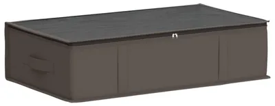 Image de Boîte de rangement avec fenêtre transparente Gris Tissu intissé