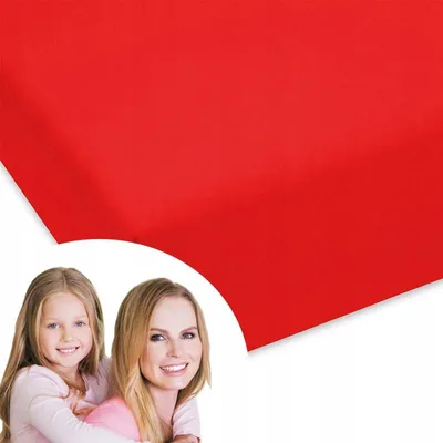 Produktbild von Designpremium Jersey Spannbettlaken 120x200 cm Rot