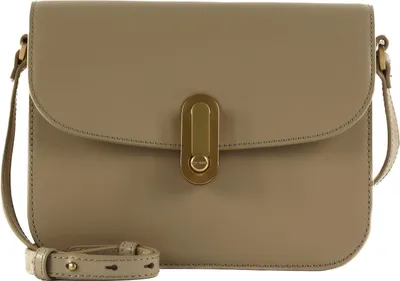 Produktbild von Ted Baker Leder Umhängetasche Schultertasche Kkayli Polished Leather Satchel Bag Taupe