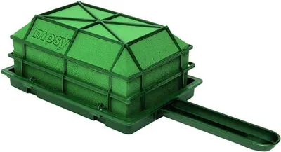Produktbild von Gesteckunterlage, mittel, 17x11x8 cm, Steckschaum, Steckmasse, Halter