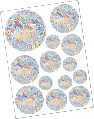 Produktbild von Anti Kollisions Fensteraufkleber für Vögel, Regenbogen Warnaufkleber zur Verhinderung von Vogelschlägen Regenbogen Aufkleber zum Aufkleben auf Glas