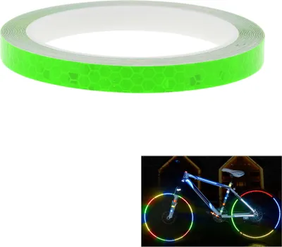 Produktbild von Reflexfolie Hochsichtbare Aufkleber Reflexionsaufkleber Für Outdoor Sichtbarkeit Bei Nacht Kleidung Fahrzeuge 0.4"x 26 Ft Grün