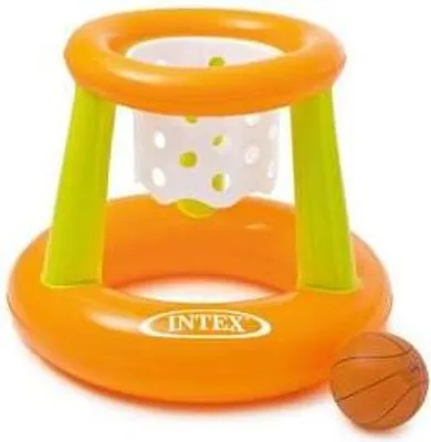 Produktbild von Aufblasbares Basketballspiel für Pool INTEX, 67x65 cm, für Jungen und Mädchen, ab 3 Jahren, mit Ball