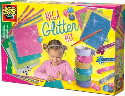 Produktbild von SES Mega Glitzer Bastelset