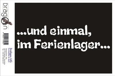 Produktbild von Aufkleber / Autoaufkleber - JDM / Die cut / Auto / OEM - und einmal, im Ferienlager - 210x60 mm rot - Heckscheibe / Heckscheibenaufkleber