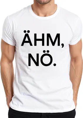 Immagine prodotto di ÄHM NÖ Sarcastic Funny Saying Statement Humorous Gift Maglietta da uomo, bianco, M