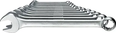 Produktbild von GEDORE 7-012 Ring-Maulschlüssel-Satz 12-teilig UD-Profil 10-32 mm, 6093150