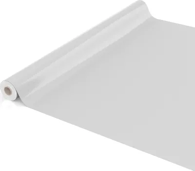 Produktbild von Tischdecke Wachstuch PVC abwaschbar Einfarbig Hellgrau 2000x140cm Schnittkante