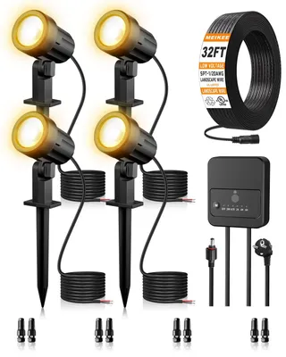 LED-Gartenstrahler 4er-Set 3 W 330 LM Warmweiß IP66