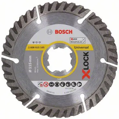 Produktbild von Bosch X-LOCK Trennscheibe Standard for Universal 115 x 22,23 x 1,6 x 10 2 Stk