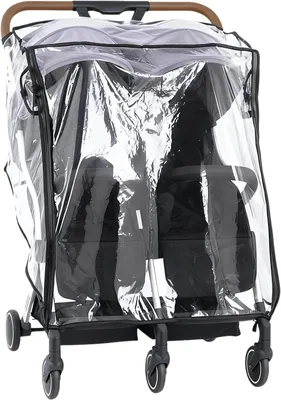 Immagine prodotto di Copertura impermeabile per passeggino - Poncho per passeggino - Protegge il bambino - Impermeabile e antivento - 20 x 15 x 13 cm - Trasparente
