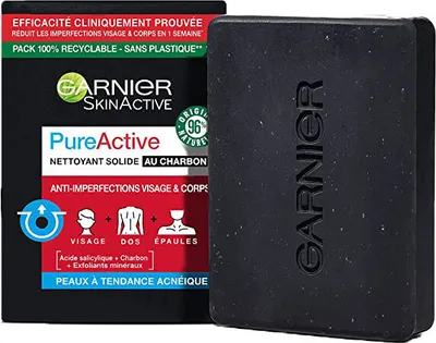 Produktbild von Garnier Klare Haut Reinigungsseife, 100g: Tiefenreinigende Pflege