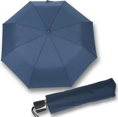 Obrázek produktu pro Doppler Mini Fiber Uni - dámský modrý skládací deštník