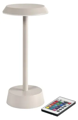 Produktbild von 6 Duni LED Lampen kabellos Nour taupe, 206425 inklusive Ladestation