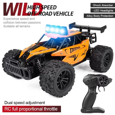 Produktbild von JJRC RC8 Ferngesteuertes Offroad-RC-Auto Orange - 20 km/h, Aluminiumkarosserie, 2,4 GHz