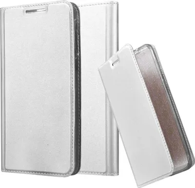 Produktbild von Cadorabo Handyhülle für HTC Desire 820 Schutz Hülle in Silber Cover Etui Book Case Booklet