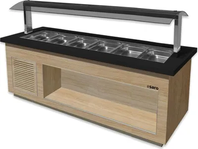 Produktbild von SARO Heißes Buffet f.6x 1/1GN, PREMIUM LINE SB-H230 OAK
