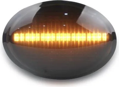 Immagine prodotto di Indicatori di direzione laterali a LED neri, compatibili con tutte le Fiat 500, 500C e 500L dal 2007 in poi