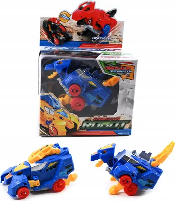 Zdjęcie produktu dla Figurka Robot Dinozaur 2W1 Transformuje W Samochód Różne Kolory