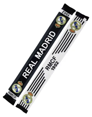 Image de Real Madrid CF - Écharpe « 8Th », jersey PP8370 (taille unique) (blanc/noir)