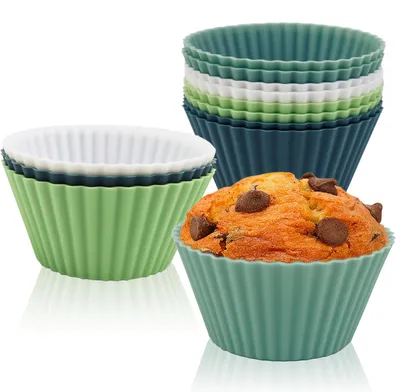 Silikon-Cupcake-Formen, 1 Stück, 6,9 x 6,9 x 7,2 cm