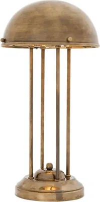 Produktbild von Casa Padrino Luxus Schreibtischleuchte Vintage Messingfarben Ø 26,5 x H. 50 cm - Luxus Qualität