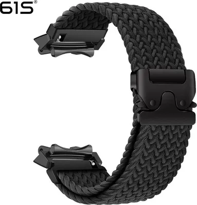 Produktbild von INF Geflochtenes Nylonarmband mit Fallschirmschnalle für Amazfit T-Rex 3 Schwarz