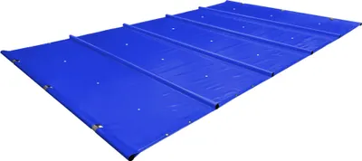 Obrázek produktu pro Plachta na bazén SafeDeluxe® PREMIUM Ochranná plachta navíjecí z plachty na nákladní automobily bez tyčí (4,5 m x 4,5 m, antracitová RAL7016) Krycí plachta na tyče Bezpečnostní plachta na bazén