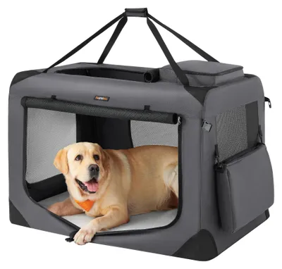 Produktbild von Feandrea Hundebox faltbar, Transportbox Hund, XXXL, Hundetasche, Oxford-Gewebe,