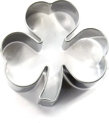 Produktbild von Dreiblättriger Kleeblattschneider aus Edelstahl 44x46mm CZ