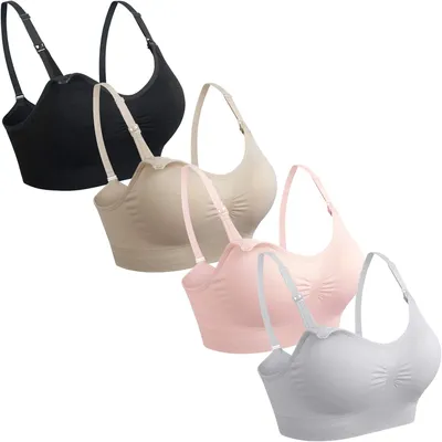 Produktbild von GXXGE Still-BH, Schwangerschafts-BHS, Push-Up-Seide, nahtlos, Bralette, Unterwäs