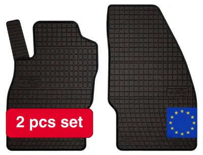 Immagine prodotto di Tappetini in gomma, su misura per Opel Corsa E, design resistente, neri