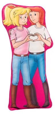 Produktbild von Kuschelkissen – Bibi & Tina – 50 x 20 cm – Plüsch – Dekokissen