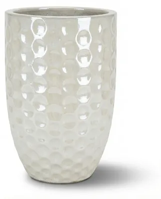 Zdjęcie produktu dla Doniczka ceramiczna Provencelia MEROVEE Perłowy, Ø23 cm x H35 cm, mrozoodporna
