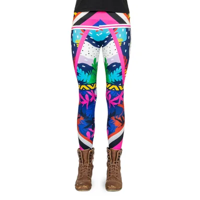 Produktbild von cosey - Neon Line Leggings (Einheitsgröße) - Design Tropenleuchten
