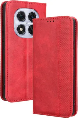 Produktbild von Xiaomi Redmi Note 14 Pro 5G / Pro+ / Poco X7 Hülle - Coverup Vintage Style Klapphülle - Rot