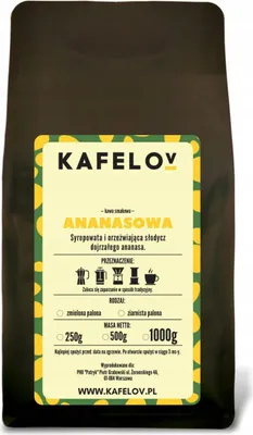 Produktbild von KAFELOV | Kaffeepulver Ananas 250g - Aromatische Süße - 100% Arabica