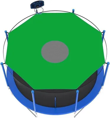 Productafbeelding van Trampoline Afdekhoes - Beschermhoes - Trampoline Beschermen - Waterdicht Scheurbestendig - Diverse Maten - Zilver
