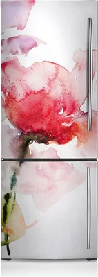 Produktbild von Aufkleber Kühlschrankmagnete Dekoration Kühlschrankfolie 60x205 cm - Aquarellblumen