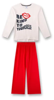 Immagine prodotto di Pigiama per bambine Sanetta, color beige | Comodo pigiama per bambini